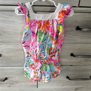 Lilly Pulitzer for Target Floral Kids One Piece - Pink, Green, Orange